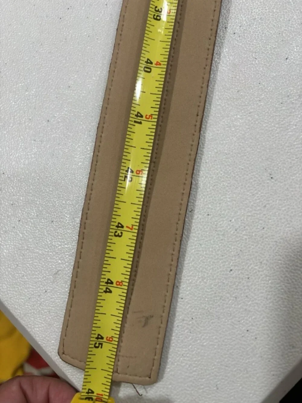 Michael Kors Wide Leather Studded Belt Tan Brown Size XL